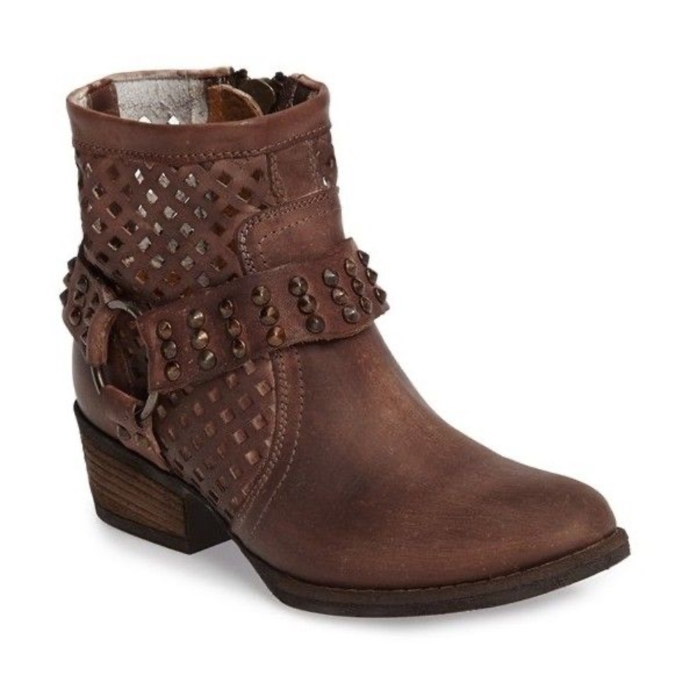 Very Volatile Laser Cut Ankle Boots Size 8.5